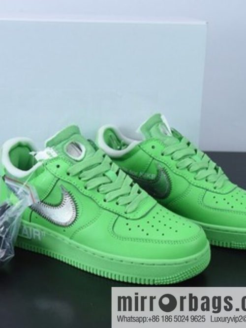 OFF-WHITE X NK Air Force 1 \"Green\" OW Joint Air Force One Low Top, Green Museum, Item Number: DX1419-300
