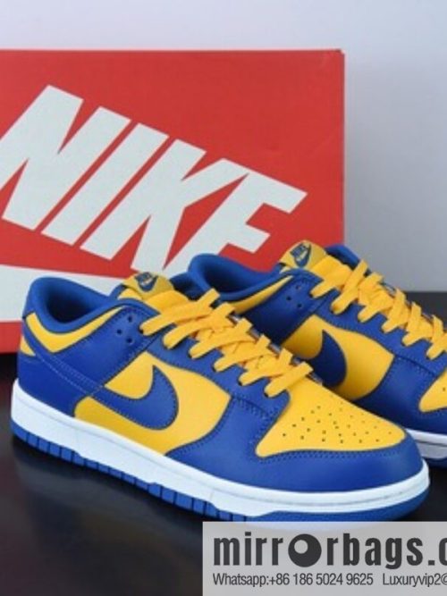 Nike Dunk Low Retro \"UCLA\" Vintage casual shoes, blue and yellow, item number: dd1391-402