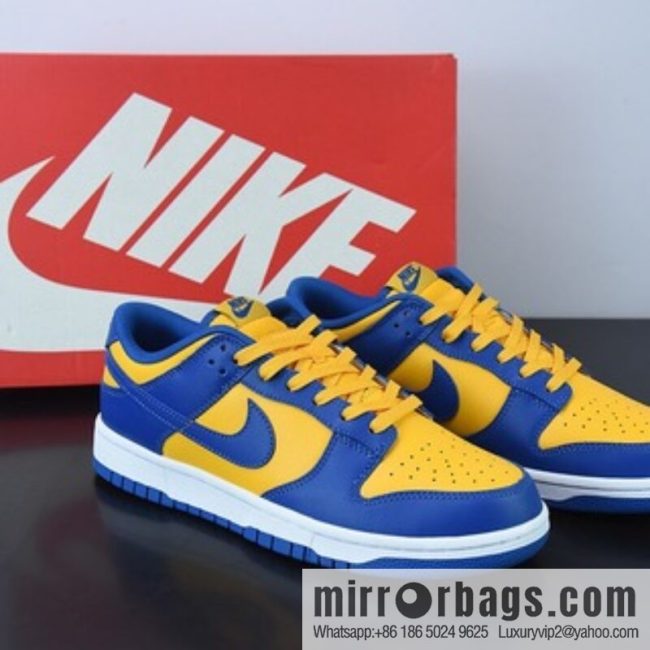 Nike Dunk Low Retro \"UCLA\" Vintage casual shoes, blue and yellow, item number: dd1391-402