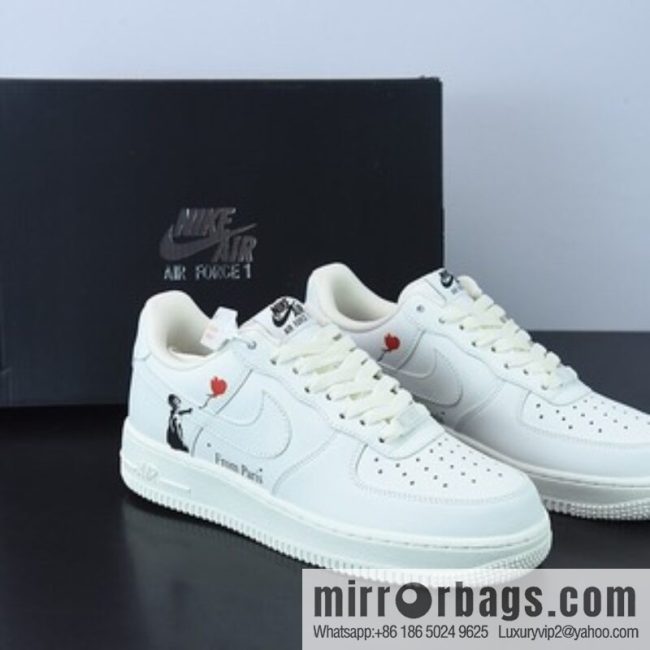 NK Air Force 1 Low \'07 Valentine\'s Day love color scheme Air Force No. 1 low-top casual board shoes Item number: LZ5988-505