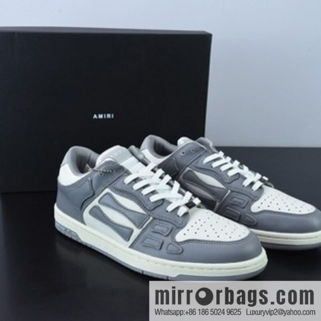 G03H4 AMIRI 21SS SKEL-TOP Bone Low Top