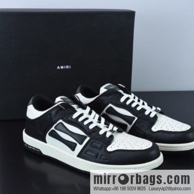 G03H4 AMIRI 21SS SKEL-TOP Bone Low Top