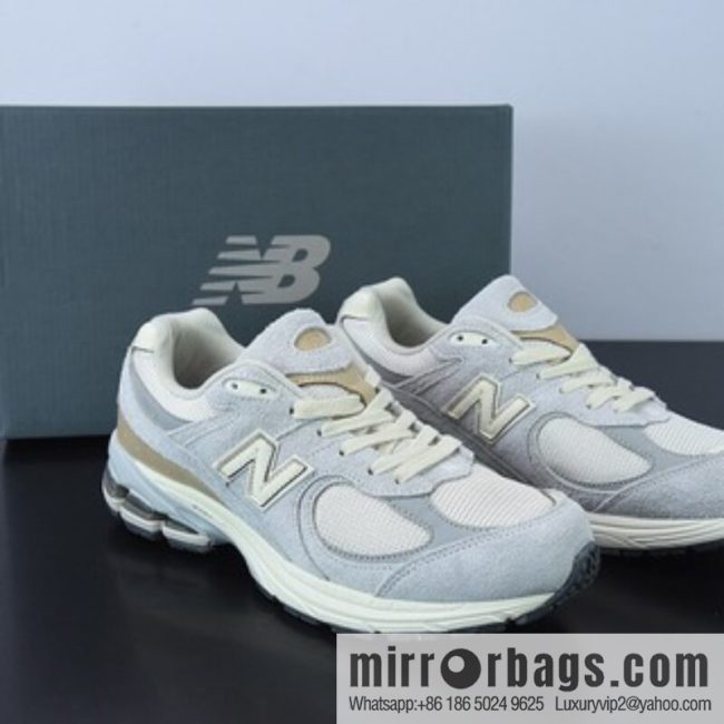 X01C4 Pure Original Version NB New Balance ML2002 Series Vintage Daddy Style Leisure Sports Jogging Shoes \"Flip Light Grey Vegetable Tanned Yellow\" M2002RSA