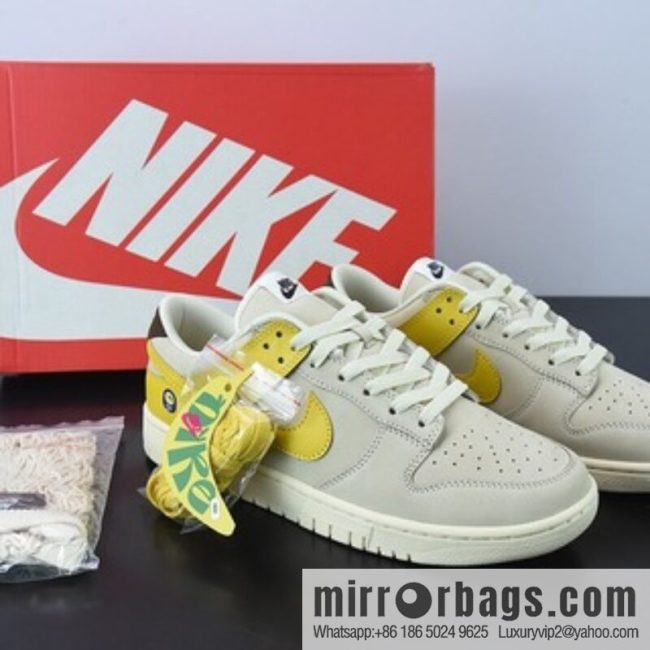 W05S4 pure original NK Wmns SB Dunk Low LX \"Banana\" Dunk series low-top leisure sports skateboard shoes \"beige yellow banana\" Item number: DR5487-100