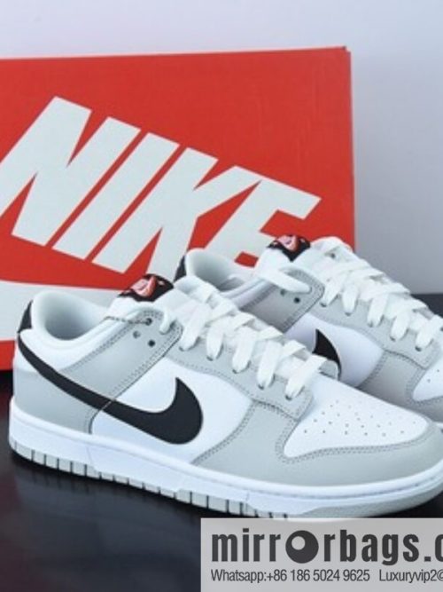 Nike SB Dunk Low \"Lottery\" Slam Dunk Series Low Help Leisure Sports Skateboard Shoes \"Light Grey Gray White Black Scratch\" Item Number: DR9654-001