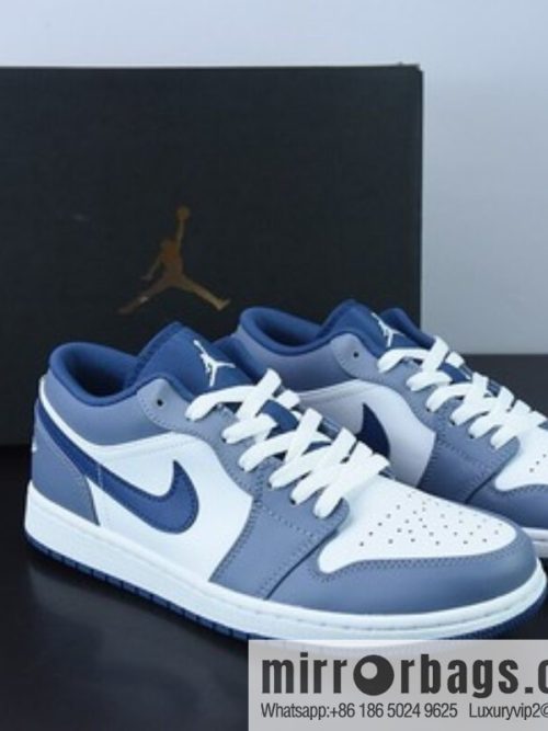 Air Jordan 1 Low AJ1 Joe 1 Navy blue, low-top cultural leisure sports shoes Item number: 553558-414
