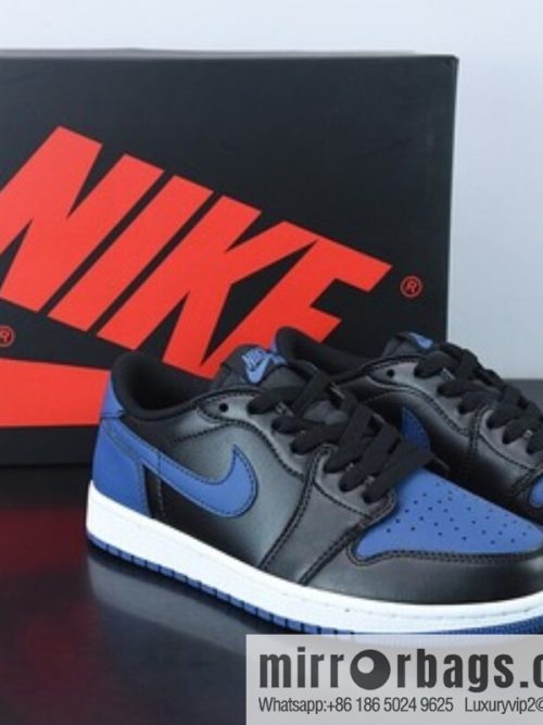 Air Jordan 1 Low OG \"Mystic Navy\" AJ1 Jordan generation low-top classic Vintage cultural leisure sports basketball shoes \"OG black and blue royal blue\" item number CZ0790-041