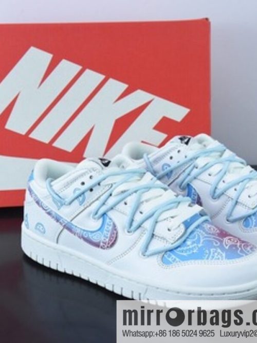Nike Dunk Low Retro white and blue, cashew flower SB buckle broken backboard fashion casual board shoes, item number: DD1503-109