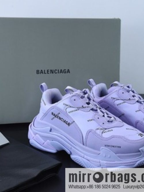 Balenciaga three generations of Balenciaga, purple bullet comments made old platform dad shoes