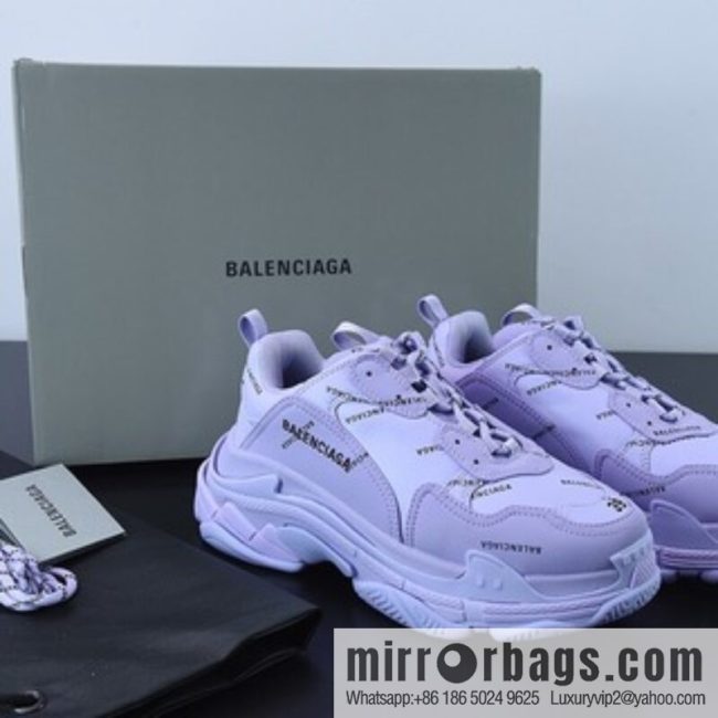 Balenciaga three generations of Balenciaga, purple bullet comments made old platform dad shoes