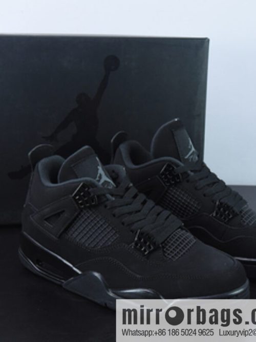 Air Jordan 4 Retro \"Black Cat\" AJ4 Darth Vader/Black Cat sneakers Item number: CU1110-010