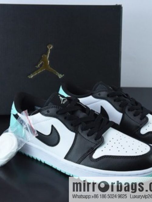 Air Jordan 1 Low Golf Black, White and Green Golf Casual Shoes, Item Number: DD9315-114