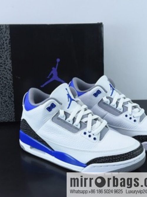 L00H6 pure original Air Jordan 3 Retro aj3 white purple men\'s sports basketball shoes CT8532-105