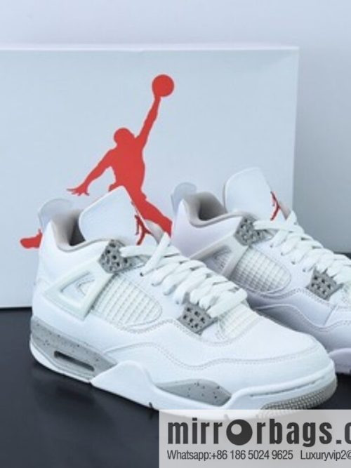 Air Jordan 4 \"Tech White\" men\'s culture basketball shoes item number: CT8527 100