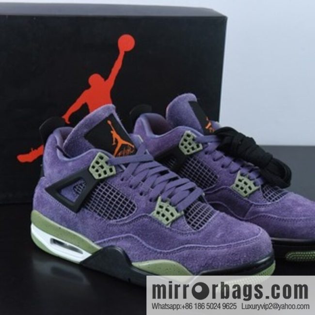 Air Jordan 4 Retro Canyon Purple \"Suede Purple Clown\" sneakers Item number: AQ9129-500