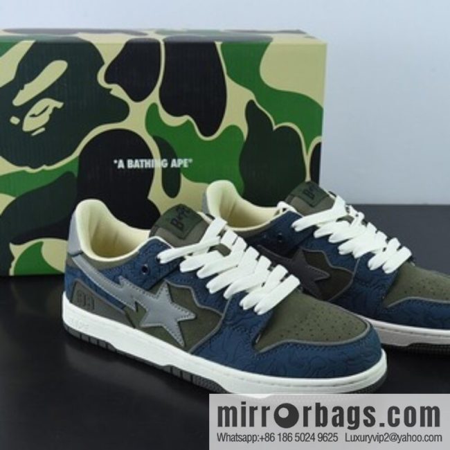 Human Made Bape Sta Sk8 To Nigo \"Trend Godfather Nigo Brand, Ape Man Head Classic Skateboard Versatile Casual Sports Board Shoes