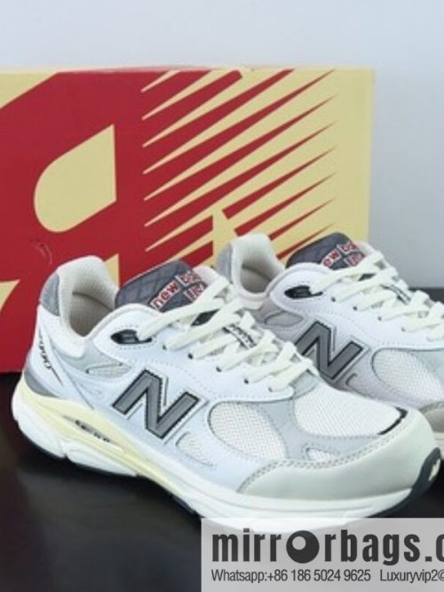 Pure original NB Vintage running shoes/beige 3M reflective, new version, presidential jogging shoes, item number: M990AL3