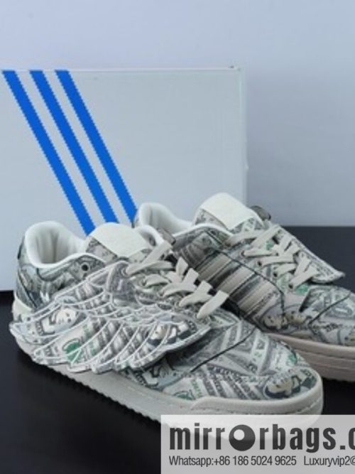 Adidas/adidas Forum Low JS joint name, beige full of banknote wings low-top board shoes, item number: GX6393YF