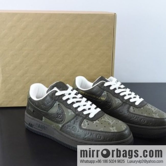LVx Nk Air Force 1 Low Louis Vuitton Donkey LV Joint, Air Force One Low Top Sneakers