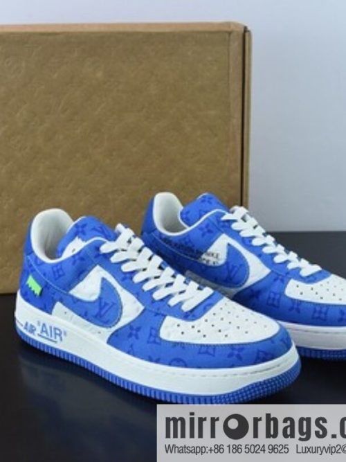 LVx Nk Air Force 1 Low Louis Vuitton donkey brand LV joint name, Air Force One low-top Unisex same sneakers