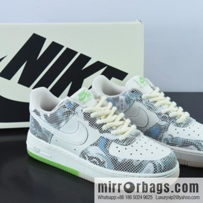 NK Air Force 1 \"Lion dance\" \"Lion dance green\" Unisex sneakers of the same style Official item number: CW1888-716