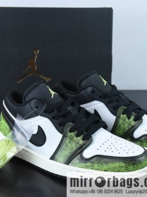 Air Jordan 1 Low \"Wear Away\" AJ1 Joe 1 Forest Green sneakers item number; DN3705-003