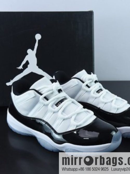 Air Jordan 11 Retro \"AJ11 Joe 11 Kang Buckle Low Top Sneakers Item Number: 528896-153