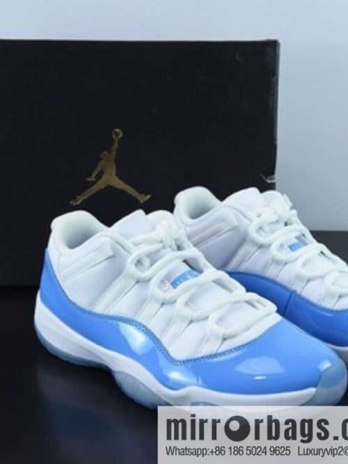 Air Jordan 11 Retro Low men\'s sneakers white and blue, item number: 528895 106