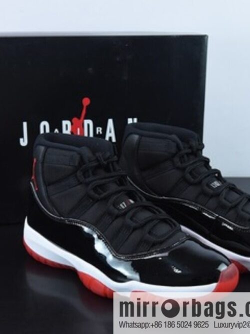 o_1gb4ltep915r21t9on8jug100o100-800x800pj5y41l3kk367680_20250719022208.jpg Air Jordan 11 Bred high-top men\'s basketball shoes, black and red, item number: 378037 061
