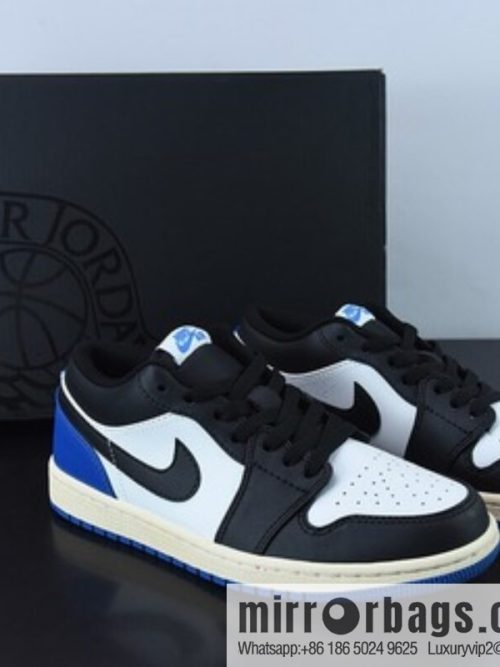 Air Jordan 1 Low AJ1 Joe 1 black and blue, grimace Unisex same casual board shoes, item number: DM7078-110