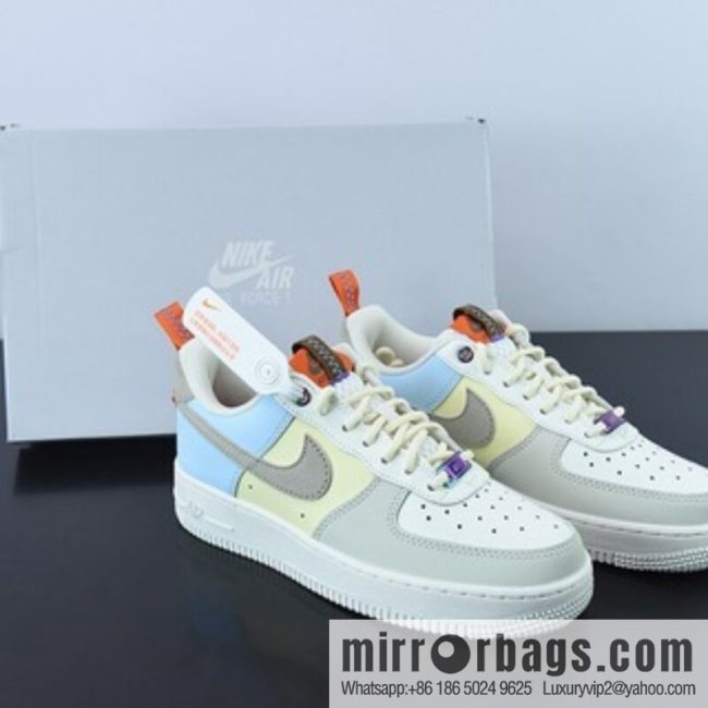 Nike Air Force 1 Low milk white blue red patchwork Air Force No. 1 low-top sports and leisure versatile board shoes, item number: DX6042-111