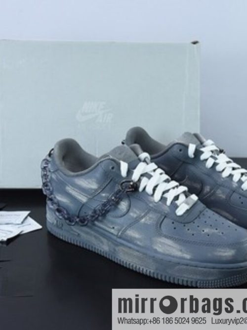 Nike Air Force 1 Low Dip, Alcohol Scratch \"Gray Black\" Unisex same casual board shoes, item number: CW2288-111