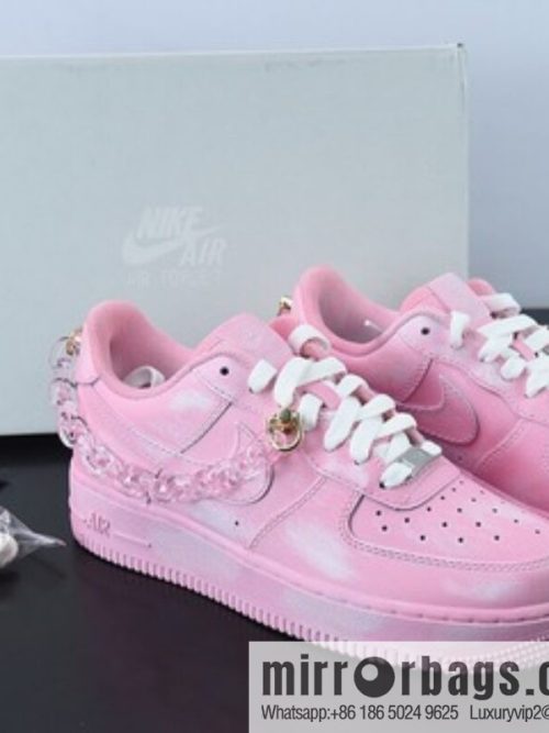 Nike Air Force 1 Low 07 pink crystal chain, Air Force One low-top casual shoes, official item number: DD8959 100