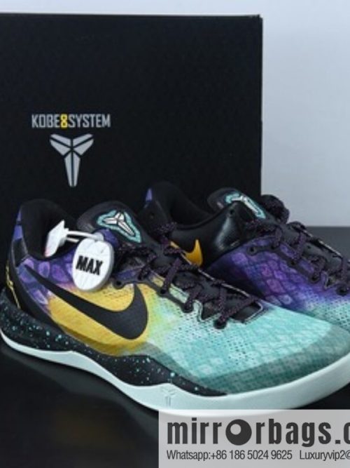 Nk Kobe 8 \"SYSTEM\" Kobe 8 generation, starting color scheme Easter egg, men\'s actual basketball shoes, item number: 555035-302