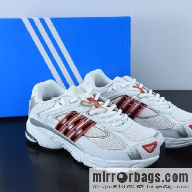 Adidas Originals Response CL \"White/Sliver/Black/Red\" Response CL Series Daddy Vintage breathable cushioning casual sports jogging shoes \"Silver Black Red\" Item number: GX2506
