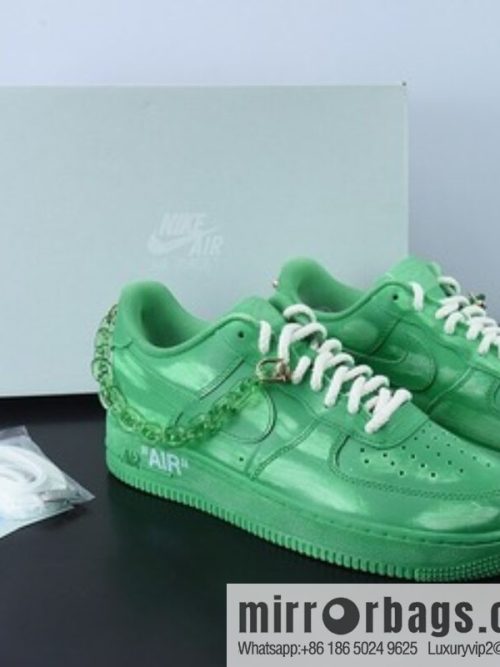 NK Air Force 1 Air Force, custom \"frosted green\" sneakers item number: CW2288-111