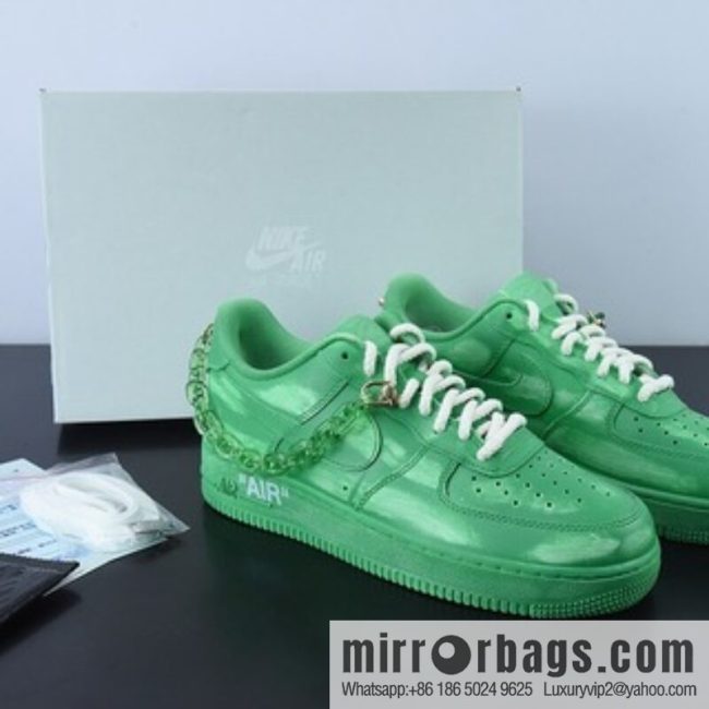 NK Air Force 1 Air Force, custom \"frosted green\" sneakers item number: CW2288-111