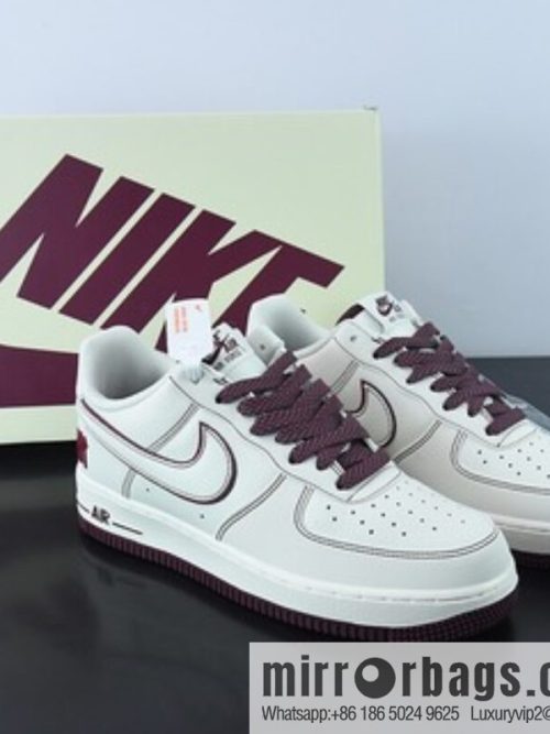 Undefeated x Nike Air Force 1 Low burgundy, Air Force One low-top item number: UN3699-022