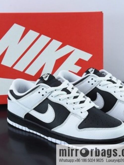 Nike SB Dunk Low \"Reverse Panda\" Slam Dunk Series Low Help Leisure Sports Skateboard Shoes \"White and Black Flip Panda\" Item Number: FD9064-011