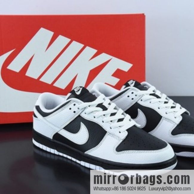Nike SB Dunk Low \"Reverse Panda\" Slam Dunk Series Low Help Leisure Sports Skateboard Shoes \"White and Black Flip Panda\" Item Number: FD9064-011