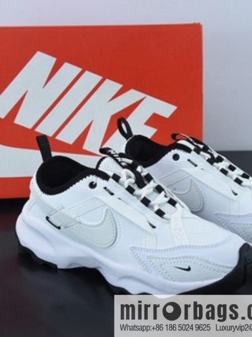Nike TC 7900 🥰 White/Black \"Vintage Daddy Versatile Casual Jogging Shoes\" leather (fabric) white and black \"DR7851-100