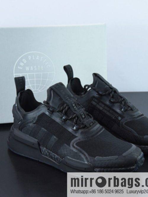Adidas Adidas NMD_V3 Boost \"OG White\" Flying Weaving Low Top Popcorn Cushioning Versatile Casual Sports Running Shoes \"black\" GX3373