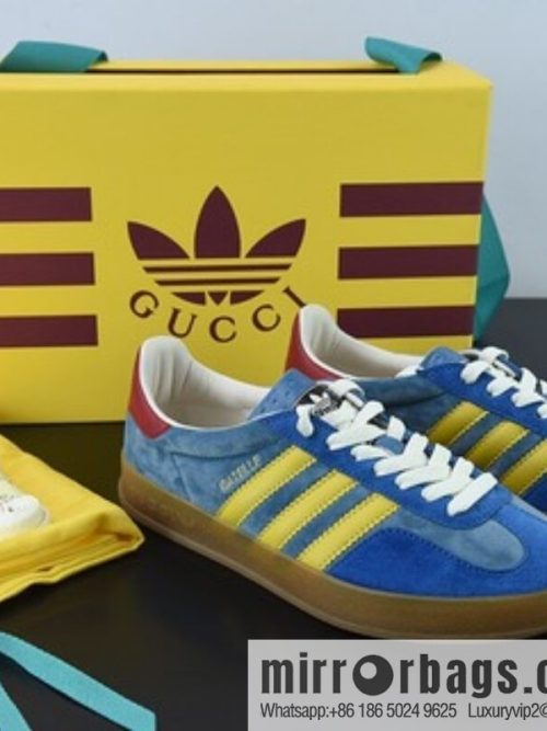 Gucci Gucci x AD Originals Gazelle \"Esquisite Gucci\" Joint Antelope Collection Low Top Vintage Versatile Casual Sports Shoes
