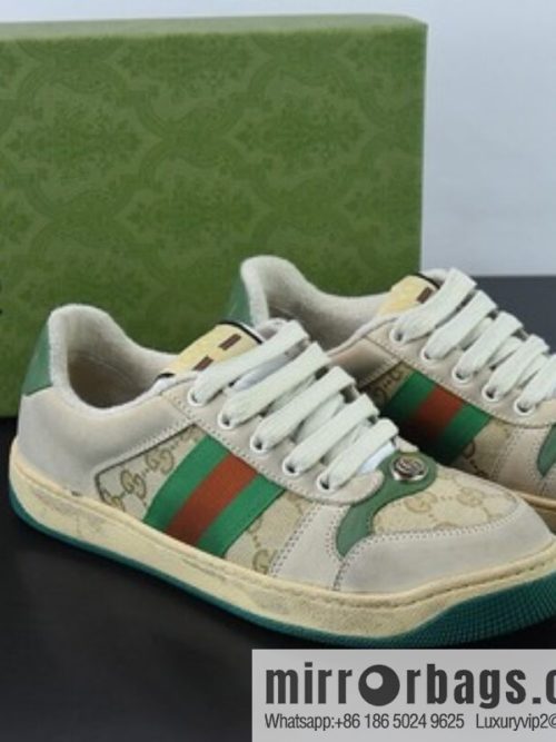 Gucci Gucci Screener GG Enamel Vintage Old Small Dirty Board Shoes