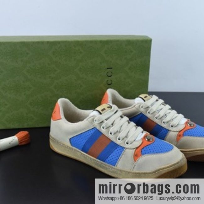 Gucci Gucci Screener GG Enamel Vintage Old Small Dirty Board Shoes