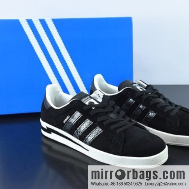 NEIGHBORHOOD x INVINCIBLE x AD Originals Campus Tripartite Joint Academy Series Classic Vintage Low Top Versatile Casual Sports Board Shoes GW8852