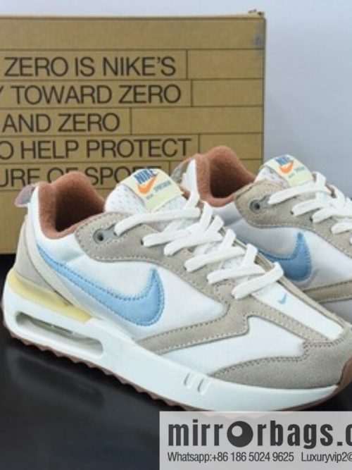 NK autumn new AIR MAX air unit sports lightweight cushioning running shoes, white blue brown, item number: DV4248-141