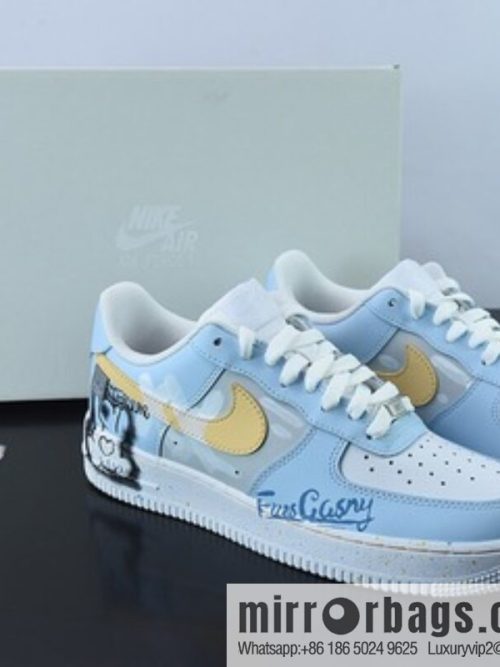 Nike Air Force 1 07 LV8 creative painting graffiti, Air Force One classic low-top versatile leisure sports shoes creative customization ‼️ item number: CW2288-111