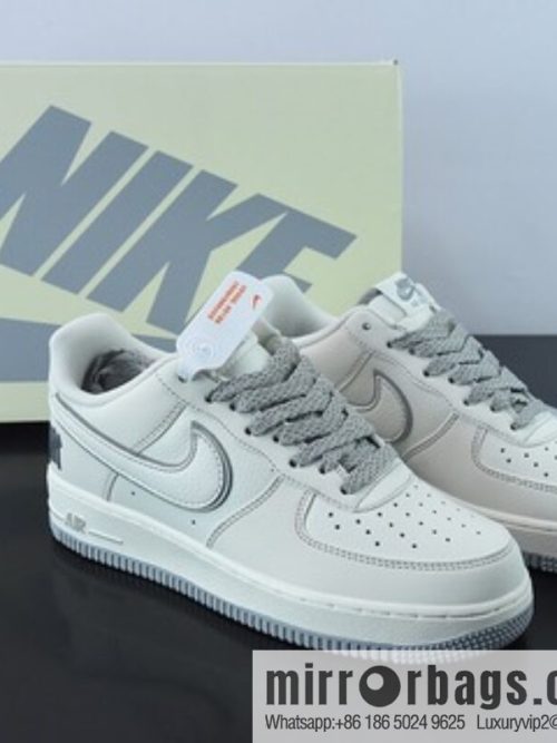 Undefeated x NK Air Force 1 Low Meter Grey, Air Force One Low Top Casual Sneakers SKU: UN3699-055