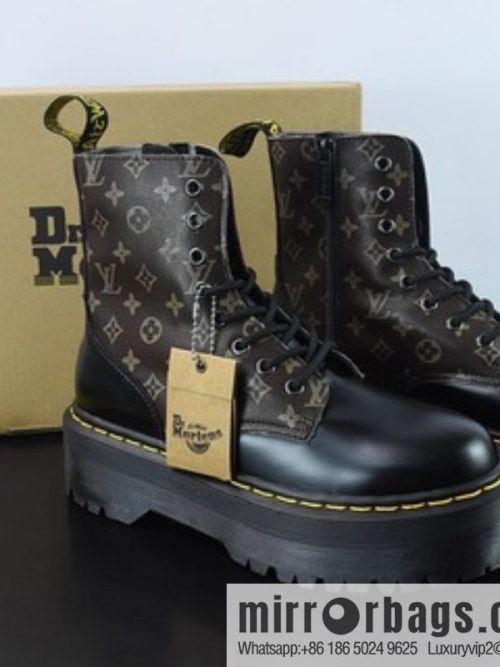 LV/Louis Vuitton purchasing grade, Martin boots series, Martin boots /Dr.martens high-top Martin boots, black and brown LV item number: R11822206